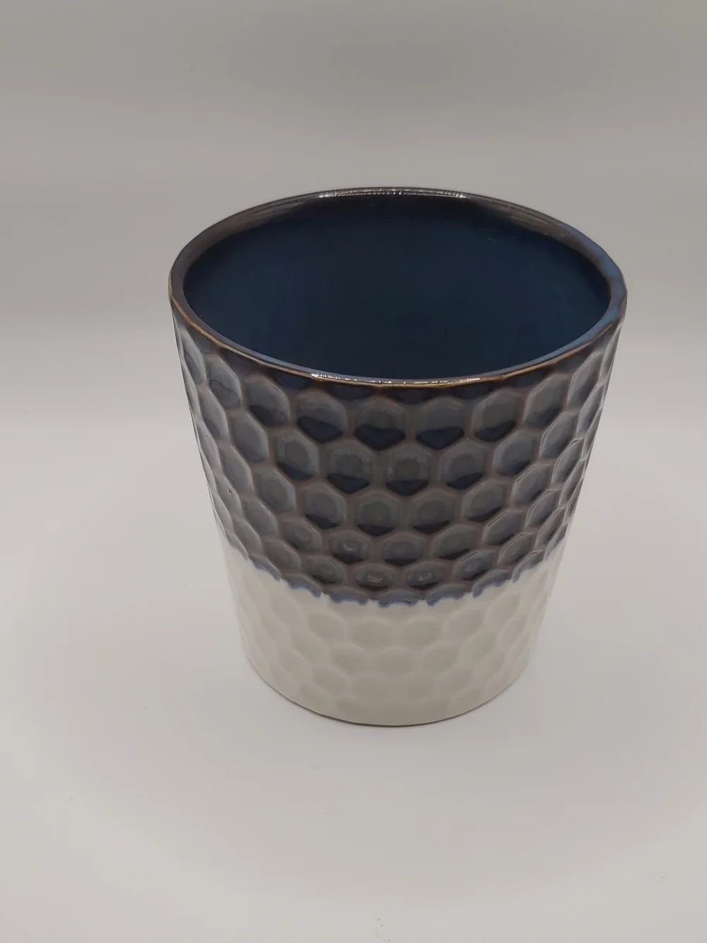 Starbucks Honeycomb⁰ Textured Ceramic Mug in Blue, brown and White.